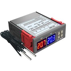 Digital termostat temperaturregulator Stc-3008 termometersensor hygrometer 12v 24v 220v Som vist