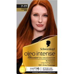 Schwarzkopf Oleo Intense Permanent Hårfärg 7-77 Kopparröd