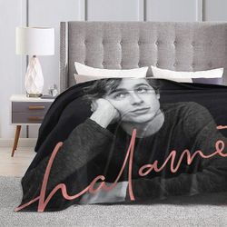 Chalamet, mahtava tuote Timothee Chalamet erittäin pehmeä mikrofleecehuopa sohva 60" X50 50x40 tuumaa 125x100 cm