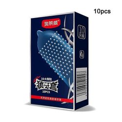 Man Natural lateksikondomit 10kpl erittäin herkkiä voideltuja kondomeja, joissa on suuria hiukkasia