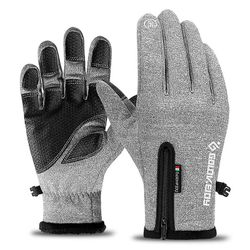 Mænd Kvinder Vinter ski handsker Child Touch Screen Snowboard Sport Handsker Udendørs Sport Vindtæt Sne skiløb Motorcykel Handsker Dark Earth L