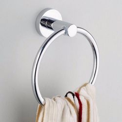 Hmwyv Hmwy-rustfritt stål håndkle ringholder henger krom veggmontert bad home hotel|towel ringer