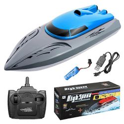 Toys Kauko-ohjattava vene uima-altaille ja järville, nopeat RC-veneet aikuisille ja lapsille nopeudella 18+ mph nopeudella, 2.4 GHz: n kaukosäätime...