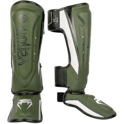 Venum Elite Evo Suojaavat Shin Instep -vartijat - Khaki/Hopea L