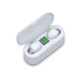 Ebox Trådløse Bluetooth 5.0 TWS hifi mini in-ear sportsløbehovedtelefoner Hvid