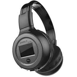 ZEALOT B570 HiFi Bluetooth hodetelefon stereo trådløs ringer musikk headset støtte FM radio TF-kort Grå Style B iPhone 12 mini 5.4 inc