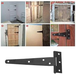 6 kpl raskas taottu teräs T-sarana puutarhavajaan, ruosteenkestävä