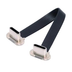 UC-170-0.07M 75 mm: n kulmainen USB-C-USB-C Erittäin ohut litteä USB2.0-datakaapeli 65 W: n pikalatausjohto
