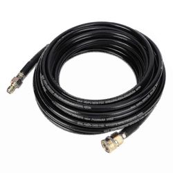 Musta 5800psi 50 jalan korkeapainepesuriputken puhdistusletku 3/8 tuuman pikaliitin