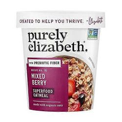 Purely Elizabeth Puhtaasti Elizabeth Mixed Berry Superfood -kaurakuppi prebioottisella kuidulla, 1.76 oz (tapaus 12)
