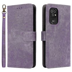 Doro 8100/8200 PU Nahkainen Lompakkokotelo Jalustalla & Hihnalla - Puhelimen Kansi Violetti