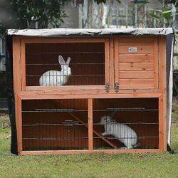 Kaniniller husdjursbur vattentätt och dammtätt lock.