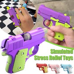 Kry 1pc Børn 3D Mini Model Gun 1911 Hånd Legetøj Pistoler til drenge Børn Legetøj Bullets Ingen Fire Rubber Band Launcher Collection Gaver H-Noctil...