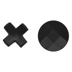 Ohjaimen D-tyynyjen vaihtosuuntapainikkeet, metallinen, fasetoitu standardi D-tyyny Xbox One Elite Elite Series 2:lle, musta