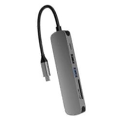 11X2.9cm hopea usb & firewire-keskittimet 1kpl kätevä 6-in-1 telakointiasema kannettava tietokone muuntaa
