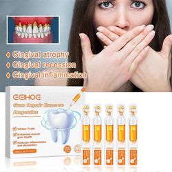 Ienten korjaushoitoampullit, hammaskipua lievittävä ikenien kasvua edistävä olemus, luonnollinen ikenien palautusampulli, hampaiden valkaisija, suu...