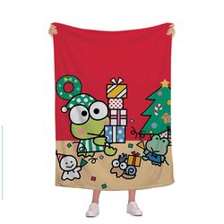 Christmas Sanrio Trykt tæppe Sød Kitty Cat Flannel Tæppe 2 Stil 10 75*100cm