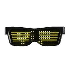 Bluetooth Party Magic Led -lasit Smart Glass App Controlilla Valoisa suoja USB-lataus Monikielinen vilkkuva LED SZRH AF