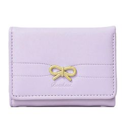 Muoti lompakko pieni kompakti lompakko, naisten lyhyt lompakko, PU-nahka kolminkertaiset lompakot luottokorttipidike yksinkertainen kytkinkukkaro v...