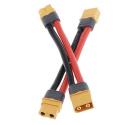 2 stk Rc Lipo batteri Xt60 stik mandligt indvendigt siliciumforlængerkabel 10awg