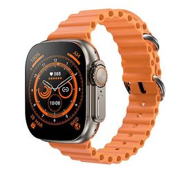 Mickcara Zd8 ultra max smart klockserie 8 titanlegering 1: 1 49mm fodral 2,08 tum Bluetooth-samtal nfc ekg ip68 vattentät smartwatch män Orange