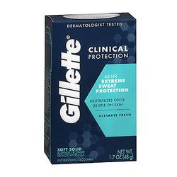 Gillette Kliininen lujuus Anti-Perspirant Deodorant Advanced Solid Fresh, 1,7 oz (pakkaus 1)