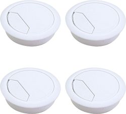 Set med 4 Bordskabelgenomföringar, Plast, Diameter: 60 mm, Ladacea