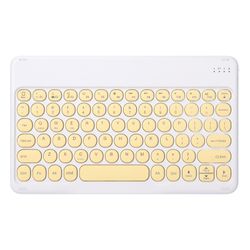 Blessed Velsignet kompatibel til Android Apple Microsoft Bluetooth Keyboard gul 10inch