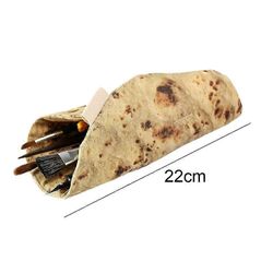 sysy Creative Tortilla Pen Penaali Hauska Burrito Paperitavarat Lyijykynä Pussi Kynän pidike Meikkikotelo