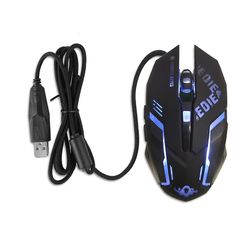 Computermus Gamer Mus Gaming Mus Ergonomisk kablet gamingmus 3200dpi Sort