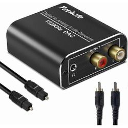 Unbrand Dac Audio 192khz, alumiini Dac digitaalinen analoginen äänimuunnin, digitaalinen Spdif Toslink stereo L / r RCA 3.5mm liitin optisella / ko...