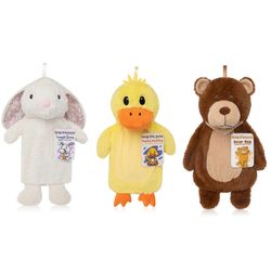 Cozy Creatures Lasten eläinten kuumavesipullo - viihtyisä, turvallinen ja hauska nukkumaanmenokumppani Ankka