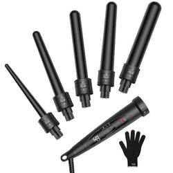 Jying Link 5 I 1 Hair Curler Curling Iron Wand|curling Strygejern Sort AU-stik