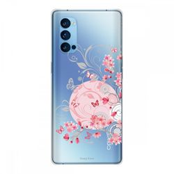 Crazy Kase Shell Til Oppo Reno4 Pro 5g Soft Silikone 1 Mm, Blomst og Sommerfugl