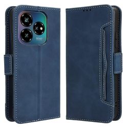 ZTE nubia V60 Design Blade V60 Design nahkakotelo puhelimen lompakon kansi, jossa on useita korttipaikkoja - Monivärinen Blue