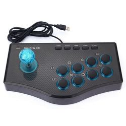 Langallinen peliohjain Game Rocker USB Arcade Joystick USBF Stick tietokoneelle PC Gamepad Gaming Con Musta