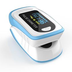 Handuo Pulse Oximeter Fingerspids, Digital Blood Oxygen Saturation Monitor for pulsmåler blå