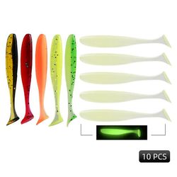 Wobblers Karpe Fiskeri Soft Lokker Silikone Kunstig Plast Easy Shiner Lokkemad Type 13 65mm 10pcs