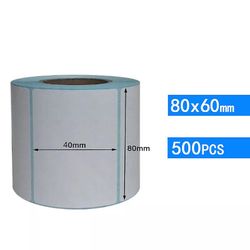 Boeyaa Flere specifikationer Termisk udskrivningspapir til termisk printer stregkode klistermærker etiketter klæbende termisk 80x60mm 500Pcs