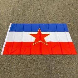 Feici Aerlxemrbrae Flag 90 * 150cm Jugoslavien National Flag Polyester Jugoslavien Banner Til fest