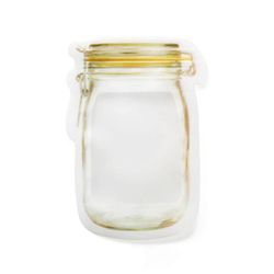 Varychmoo Mason Jar Flaske Tasker Silikone Food Storage Zip Lock genanvendelige Sæler Tools A S