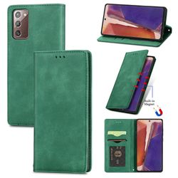 Gangxun Sag til Samsung Galaxy Note 20 Magnetisk lukning Læder Tegnebog Cover Housse Etui Shockproof - Grøn