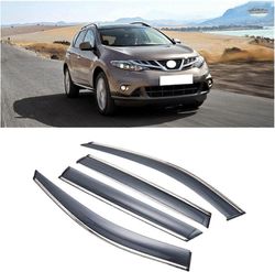 4kpl auton tuulenohjaimet, Nissan Muranolle 2011-2014 auton sivuikkuna visiiri aurinkosuoja sadesuoja suoja kansi auton sivuikkuna ohjain