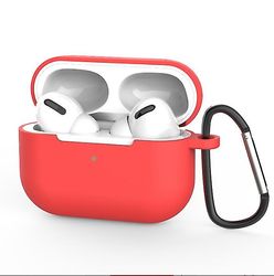 Mikasa Gælder for Airpods Pro Beskyttelsesdæksel, silikone spænde, ny Apple 3. generation Bluetooth headset Carmine
