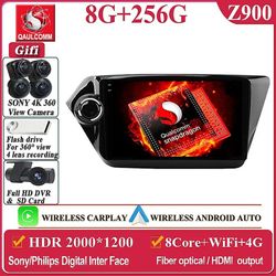 Scitoo Qualcomm Snapdragon Android 13 For Kia Rio 3 4 2011 - 2019 Bilspiller GPS Auto Radio Multimedia Stereo Head Navigering 5G DVD QCM 8-256G 360 2k