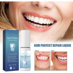 Fongwan Gum Shield Therapy Gel, tannpleie Gum gjenvekst helse munnvann gjenopprette tyggegummi sunn, tannbleking essens for flekkfjerning 1 stk. 5m...