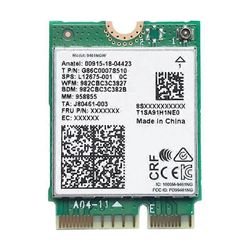 9461NGW WiFi-kortille AC 9461 2.4G/5G Dual Band 802.11AC M2 Key E CNVI Bluetooth 5.0 Langaton sovitin Vihreä