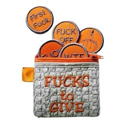 Iso laukku F-cks antaa vetoketjullinen pussi hauska uutuus kannettava säilytyslaukku loistava gag lahja PO Oranssi