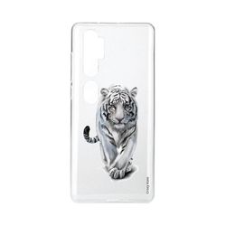 Crazy Kase Skrog til Xiaomi Mi Note 10 Pro Soft White Tiger