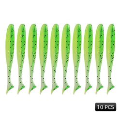 Wobblers Karpe Fiskeri Soft Lokker Silikone Kunstig Plast Easy Shiner Lokkemad Type 4 50mm 10pcs